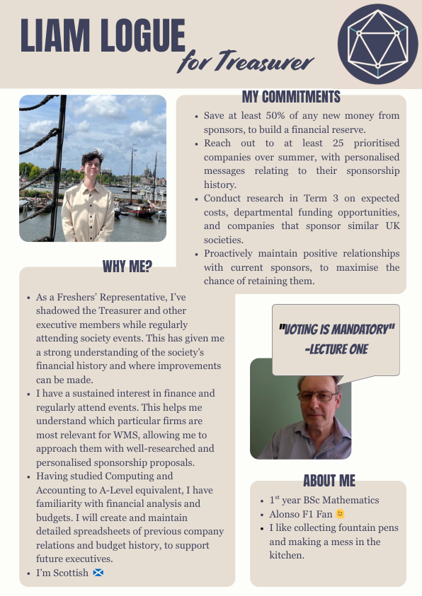 Liam Logue (Treasurer)